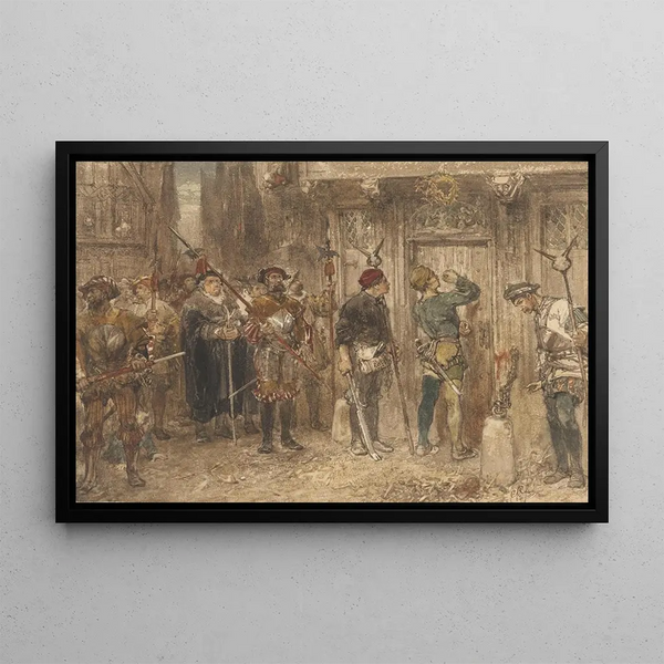 The Suspicious House - Charles Rochussen — framed artwork on a wall