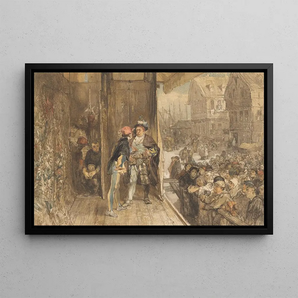 Theatre of Kermesse - Charles Rochussen — framed artwork on a wall