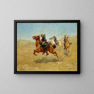 Mon Bunkie - Charles Schreyvogel — framed artwork on a wall