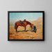 The Last Drop - Charles Schreyvogel — framed artwork on a wall