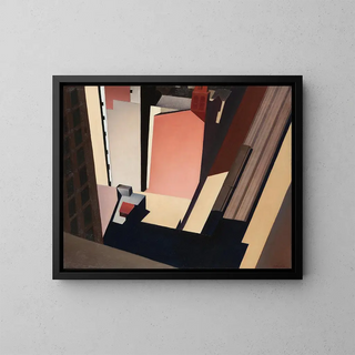 Église Street El - Charles Sheeler — framed artwork on a wall
