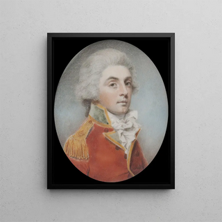 An officer in military uniform - Charles Shirreff — framed artwork on a wall