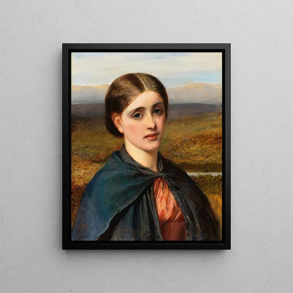 Étude d'une tête irlandaise - Charles Sillem Lidderdale — framed artwork on a wall