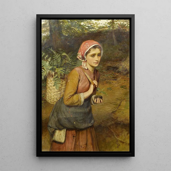 Reproduction of the painting The Fern Gatherer - Charles Sillem Lidderdale