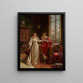 The Marriage Proposal - Charles Soulacroix — framed artwork on a wall