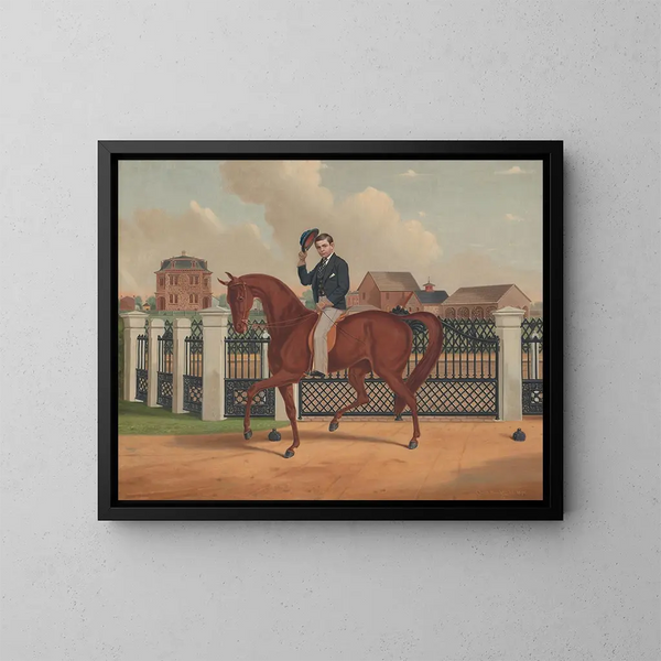 George Franklin Archer and the Archer residence - Charles Spencer Humphreys — framed artwork on a wall