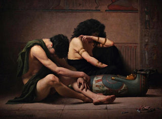Lamentations sur la mort du premier-né d'Égypte - Charles Sprague Pearce — artwork view