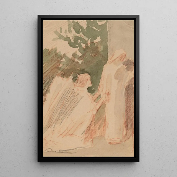 Reproduction of the painting Study for a Panel IV - Charles Sprague Pearce