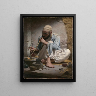The Arab Jeweler - Charles Sprague Pearce — framed artwork on a wall