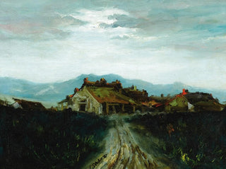 House in the landscape - Charles Stewart Stobie — artwork view