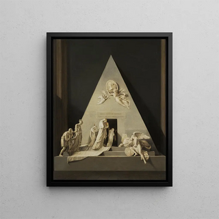 The tomb of Marie-Christine of Austria by Antonio Canova - Charles Swagers — framed artwork on a wall