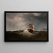 Ships off the coast by rough sea NY - Charles T. Dix — framed artwork on a wall