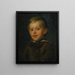 Portrait of a boy - Charles T. Webber — framed artwork on a wall