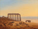 a Bedouin encampment surrounded by ruins - Charles Théodore Frère — artwork view
