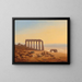 a Bedouin encampment surrounded by ruins - Charles Théodore Frère — framed artwork on a wall
