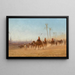 Caravan of Camels - Charles Théodore Frère — framed artwork on a wall