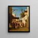 A Street in Damascus - Charles Théodore Frère — framed artwork on a wall