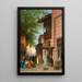 Street scene painting in North Africa - Charles Théodore Frère — framed artwork on a wall