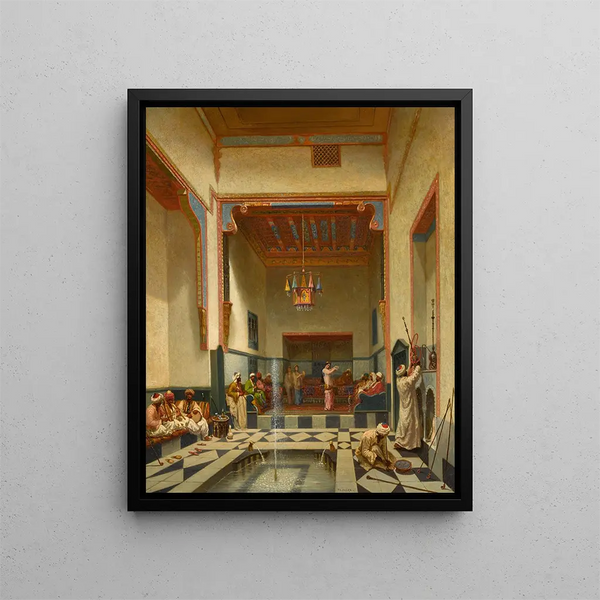 An Afternoon Entertainment - Charles Théodore Frère — framed artwork on a wall