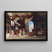 Bazaar in Beirut - Charles Théodore Frère — framed artwork on a wall