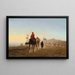 Caravan in the desert - Charles Théodore Frère — framed artwork on a wall