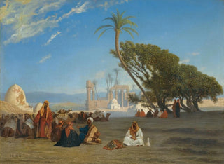 Halt in the desert - Charles Théodore Frère — artwork view