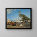 Halt in the desert - Charles Théodore Frère — framed artwork on a wall