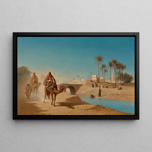 The Departure - Charles Théodore Frère — framed artwork on a wall