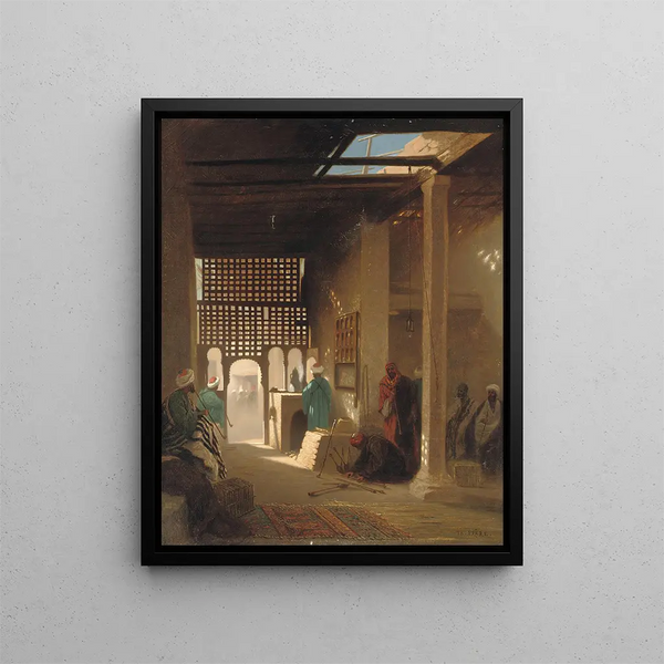 Café maure - Charles Théodore Frère — framed artwork on a wall