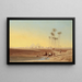 Oasis near the pyramids - Charles Théodore Frère — framed artwork on a wall