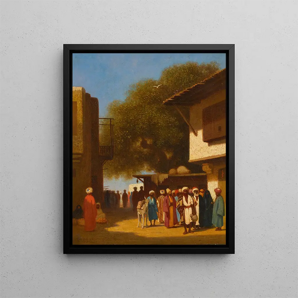 Rue du Caire - Charles Théodore Frère — framed artwork on a wall