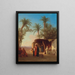 Village dans le désert algérien - Charles Théodore Frère — framed artwork on a wall