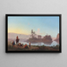 View of Philae Island in Nubia - Charles Théodore Frère — framed artwork on a wall