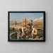 Children on the Beach - Charles Thomas Bale — framed artwork on a wall