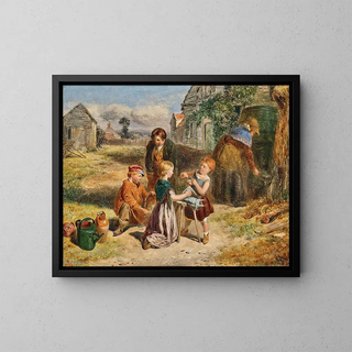 Marionnettes - Charles Thomas Bale — framed artwork on a wall