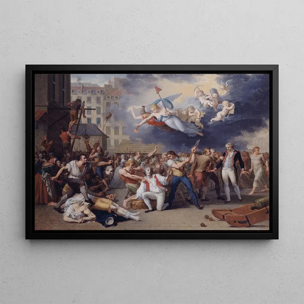 The Marquis de Pelleport at the Bastille, 14 July 1789 - Charles Thévenin — framed artwork on a wall