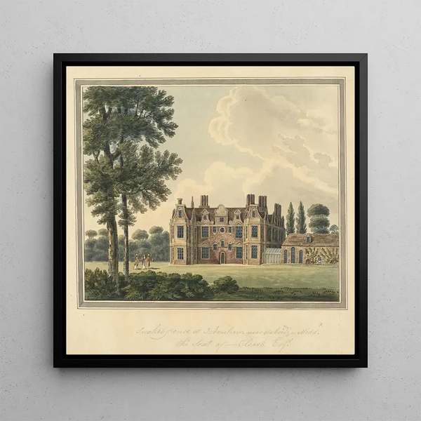 Maison de Swakeley à Middlesex - Charles Tomkins — framed artwork on a wall