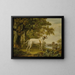 an English pointer in a landscape - Charles Towne — framed artwork on a wall