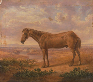 Old Billy painting, a 62-year-old draft horse - Charles Towne — artwork view