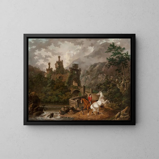 The Frightened Stallion - Charles Townley — framed artwork on a wall
