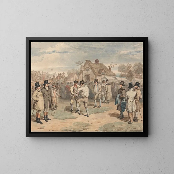 Fight - Charles Turner — framed artwork on a wall