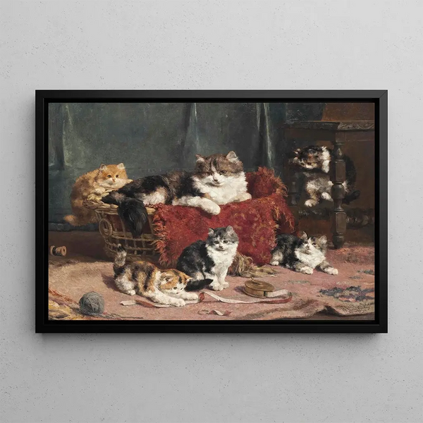 Game Time - Charles Van Den Eycken — framed artwork on a wall