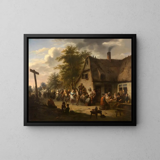 Flemish Fair Painting - Charles Venneman — framed artwork on a wall