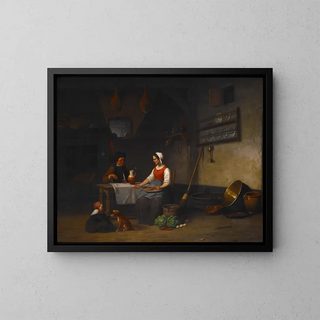 Interior scene - Charles Venneman — framed artwork on a wall