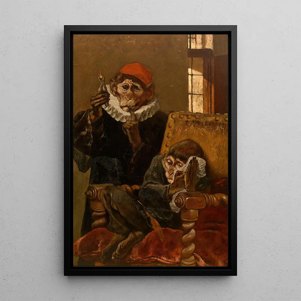 The Dentist - Charles Verlat — framed artwork on a wall