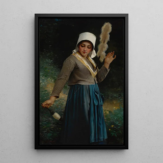 Country Scene Painting of the Creuse - Charles Victor Thirion — framed artwork on a wall