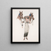 W Sang blue n° 84 - Charles W. Holmes — framed artwork on a wall