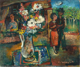 Les Amoureux au bouquet - Charles Walch — artwork view