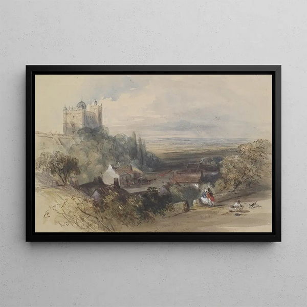 Château de Bolsover - Charles Walter Radclyffe — framed artwork on a wall