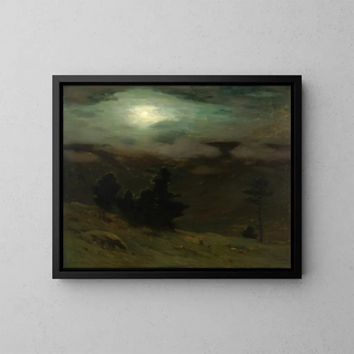 Misty Gatherings - Charles Warren Eaton — framed artwork on a wall